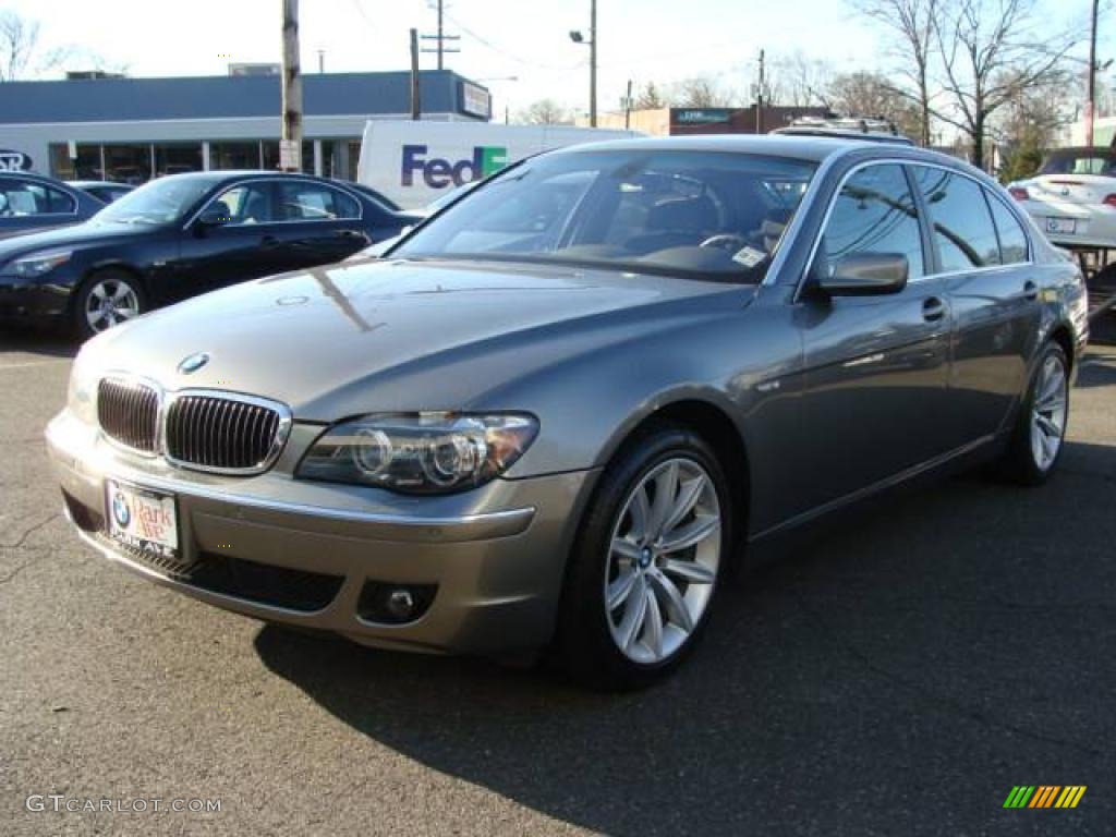 2008 7 Series 750Li Sedan - Sterling Grey Metallic / Flannel Grey photo #4