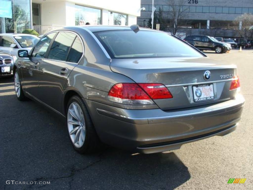 2008 7 Series 750Li Sedan - Sterling Grey Metallic / Flannel Grey photo #6