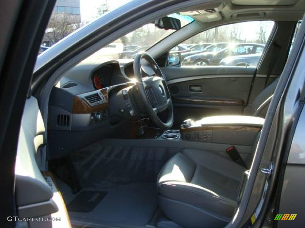 2008 7 Series 750Li Sedan - Sterling Grey Metallic / Flannel Grey photo #10