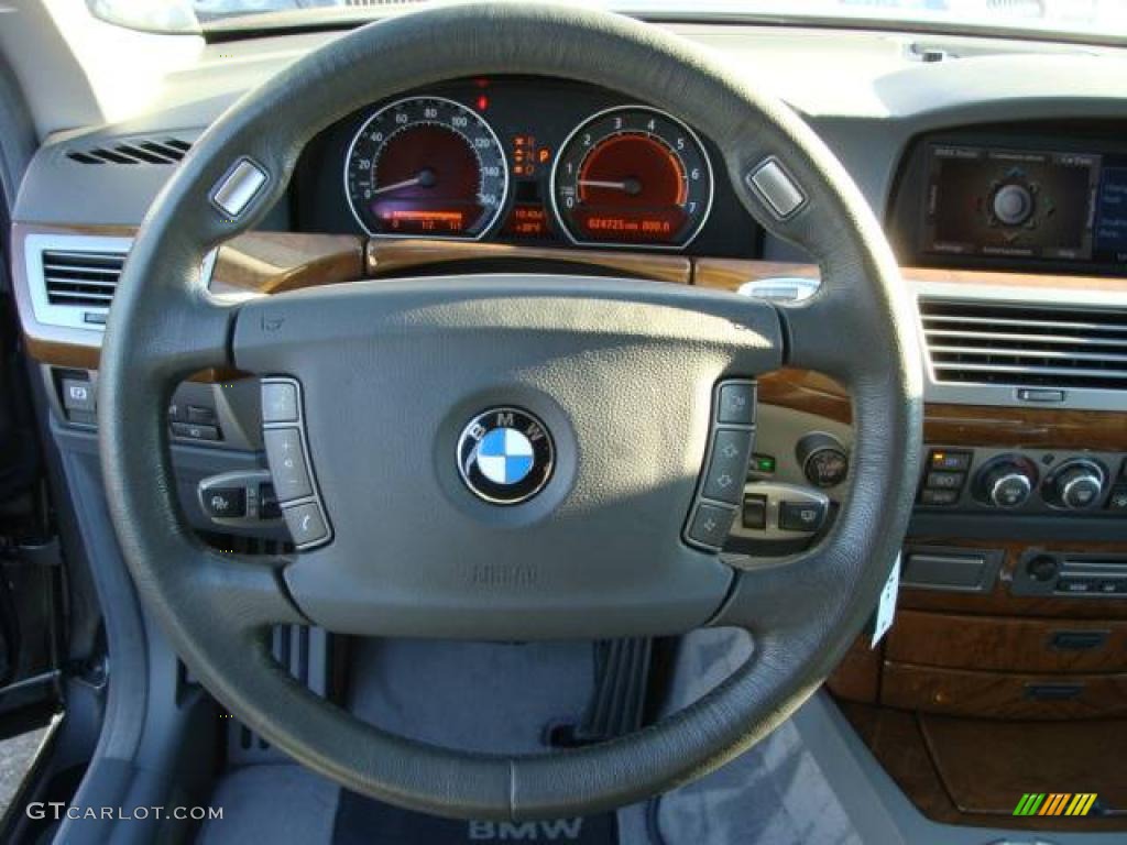 2008 7 Series 750Li Sedan - Sterling Grey Metallic / Flannel Grey photo #13