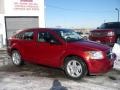 2008 Inferno Red Crystal Pearl Dodge Caliber SXT  photo #3