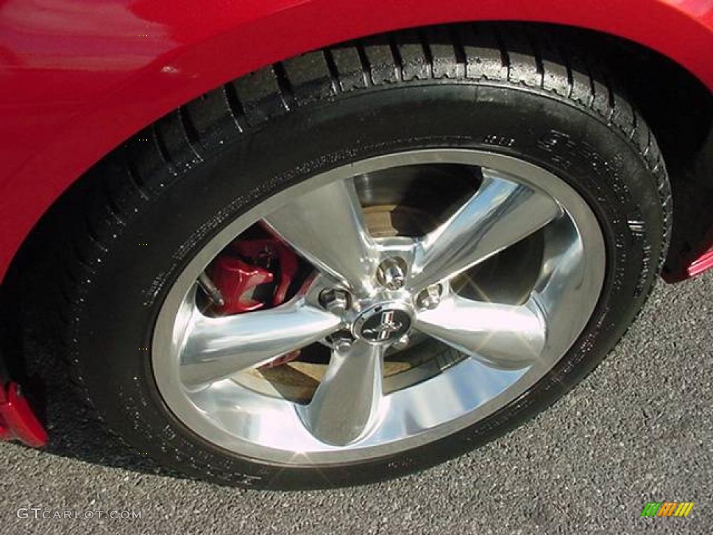 2006 Mustang GT Premium Coupe - Redfire Metallic / Light Parchment photo #9