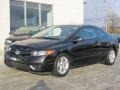 2007 Nighthawk Black Pearl Honda Civic EX Coupe  photo #2