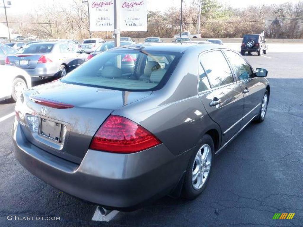 2007 Accord EX-L Sedan - Carbon Bronze Pearl / Ivory photo #3