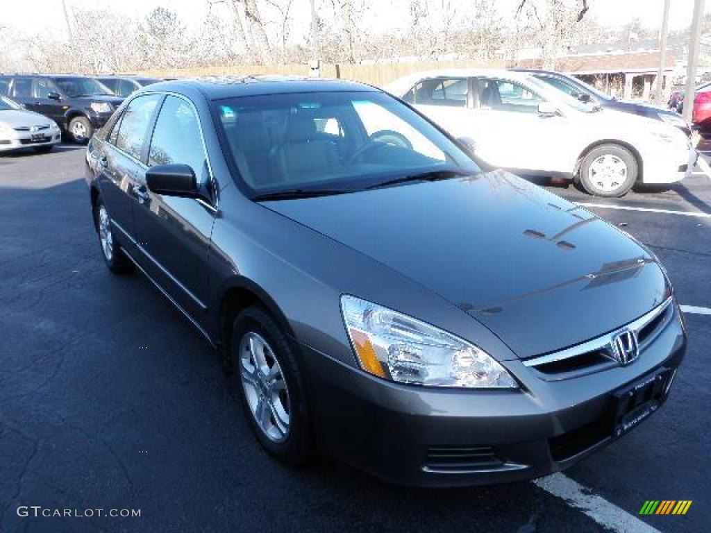 2007 Accord EX-L Sedan - Carbon Bronze Pearl / Ivory photo #4