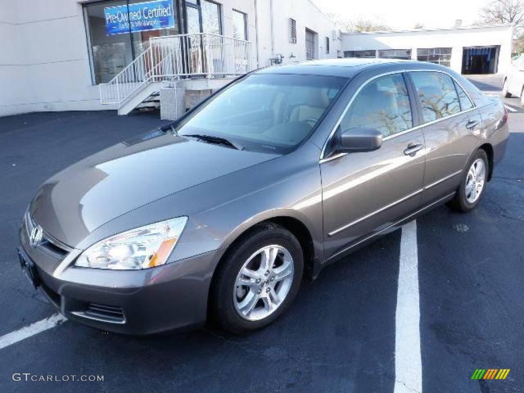 2007 Accord EX-L Sedan - Carbon Bronze Pearl / Ivory photo #9