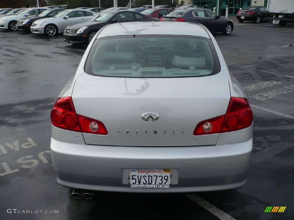 2006 G 35 Sedan - Liquid Platinum Metallic / Wheat photo #5