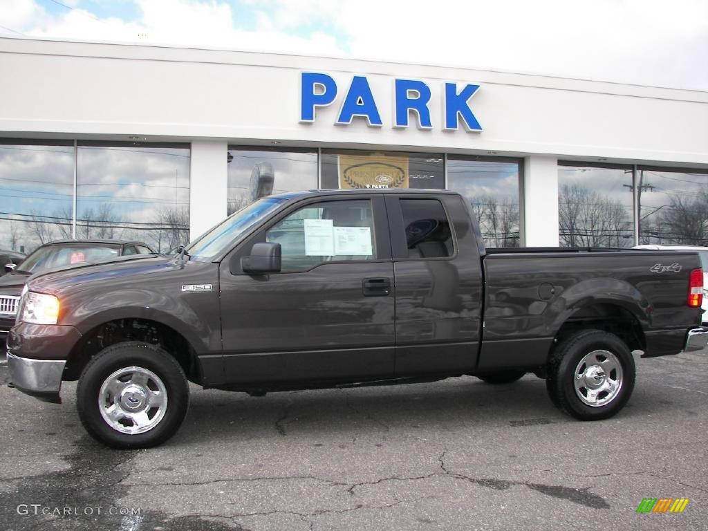 2007 F150 XLT SuperCab 4x4 - Dark Stone Metallic / Tan photo #22