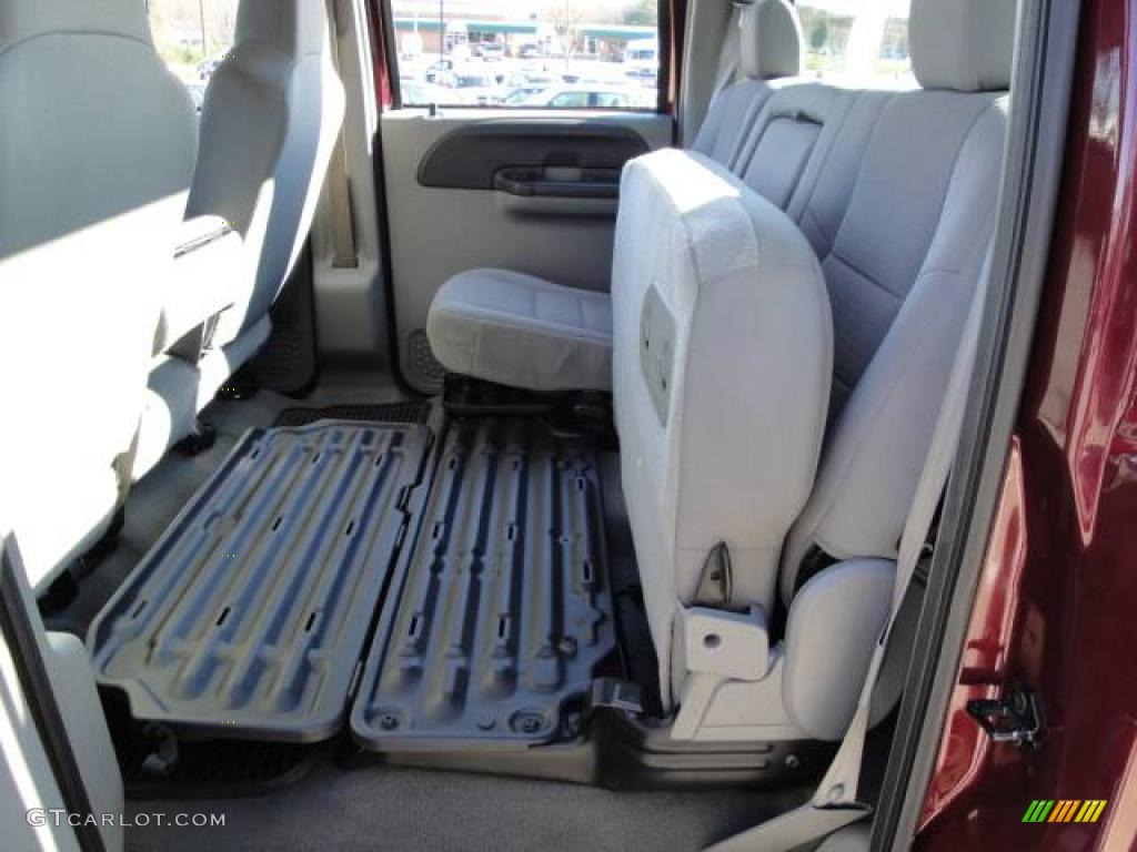 2007 F250 Super Duty XLT Crew Cab 4x4 - Dark Toreador Red Metallic / Medium Flint photo #19