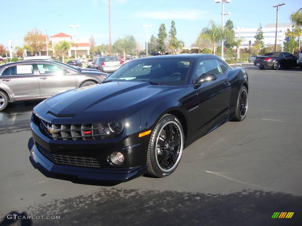 2010 Camaro SS/RS Coupe - Black / Black photo #4