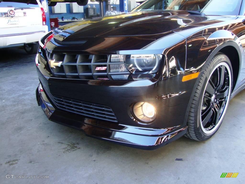 2010 Camaro SS/RS Coupe - Black / Black photo #12