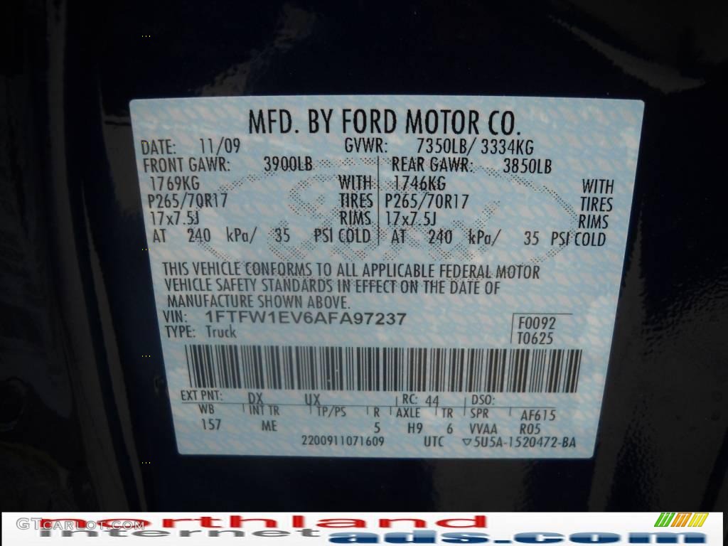2010 F150 XLT SuperCrew 4x4 - Dark Blue Pearl Metallic / Medium Stone photo #12