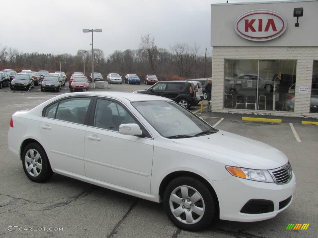 2009 Optima LX - Clear White / Gray photo #1