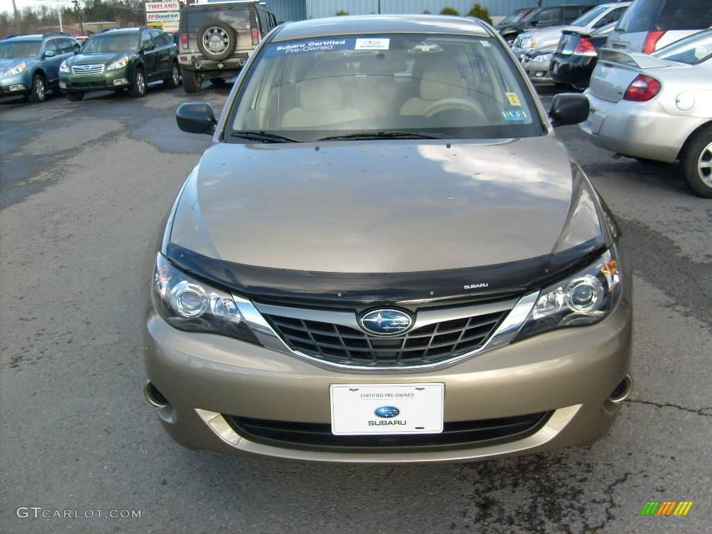 2008 Impreza 2.5i Wagon - Topaz Gold Metallic / Ivory photo #2