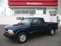2001 Indigo Blue Metallic Chevrolet S10 LS Extended Cab 4x4  photo #1