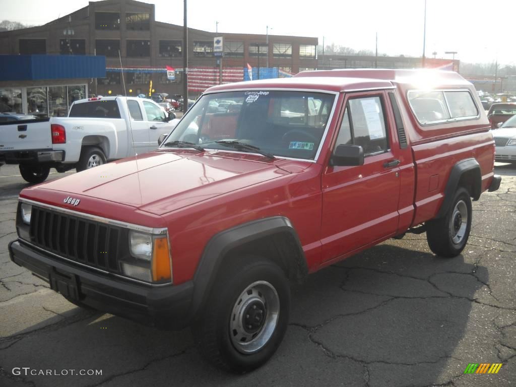 1987 Comanche Regular Cab - Colorado Red / Black photo #16