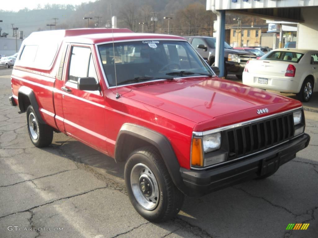 1987 Comanche Regular Cab - Colorado Red / Black photo #18