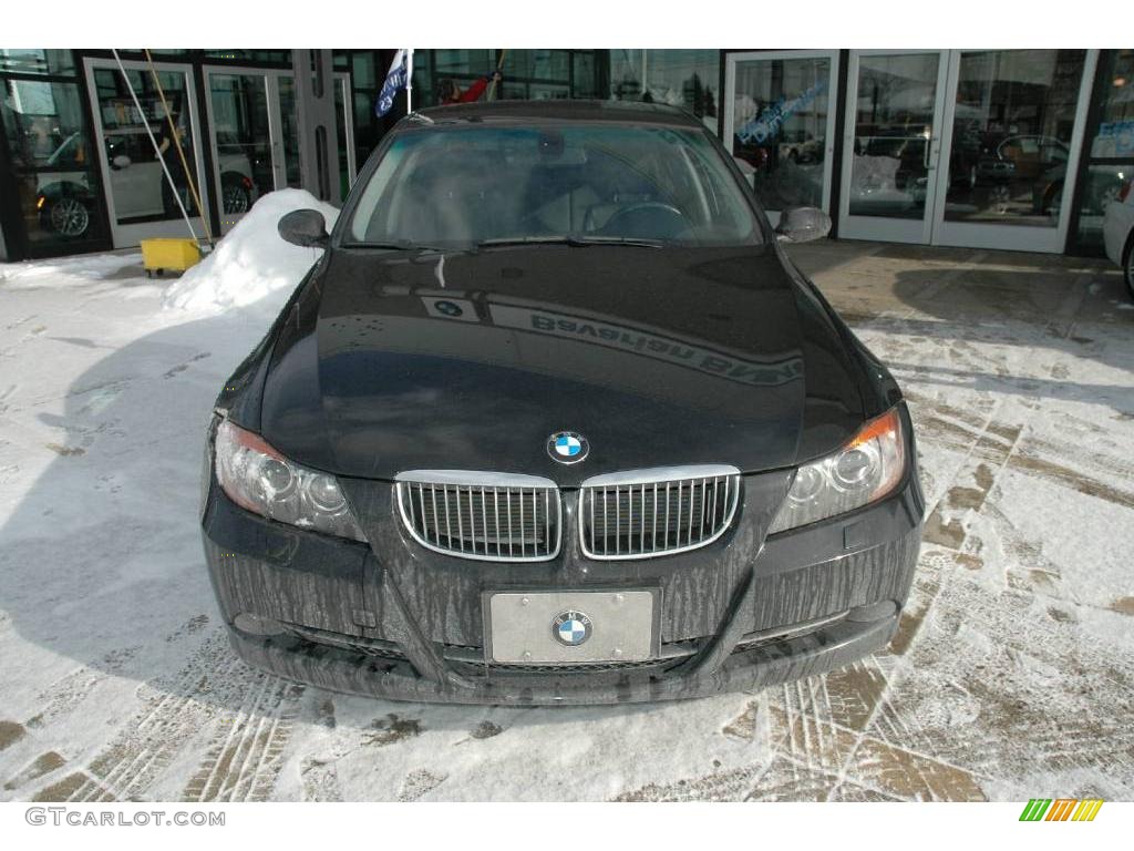 2006 3 Series 330xi Sedan - Jet Black / Black Dakota Leather photo #3