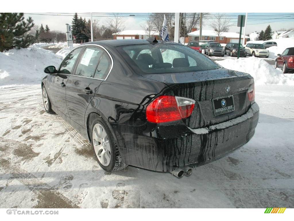 2006 3 Series 330xi Sedan - Jet Black / Black Dakota Leather photo #6