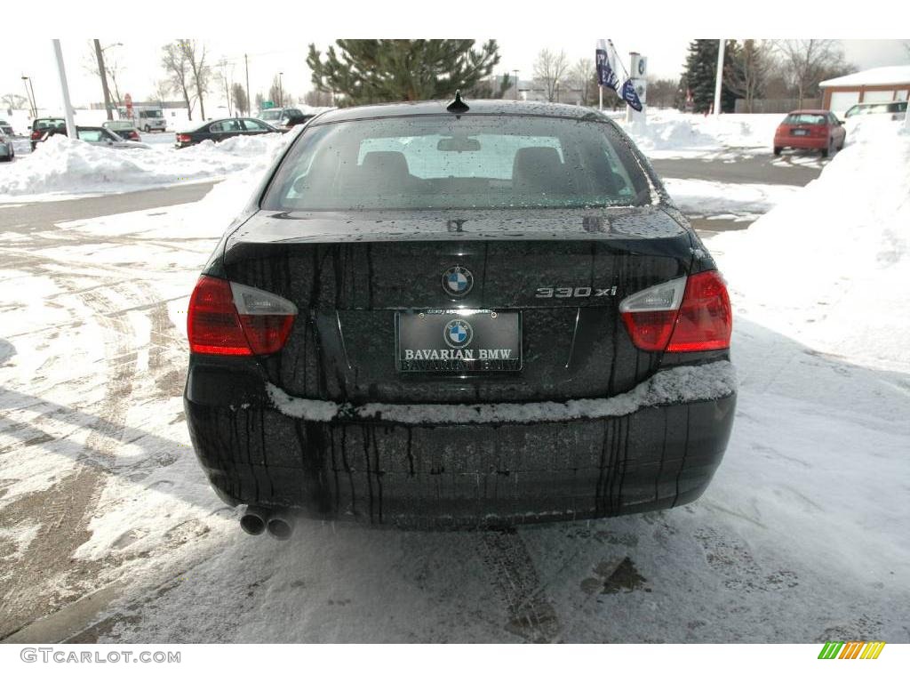 2006 3 Series 330xi Sedan - Jet Black / Black Dakota Leather photo #7