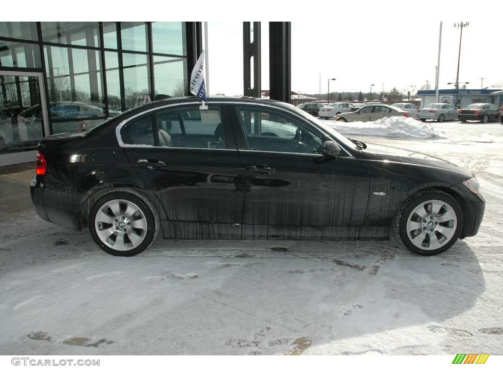 2006 3 Series 330xi Sedan - Jet Black / Black Dakota Leather photo #9