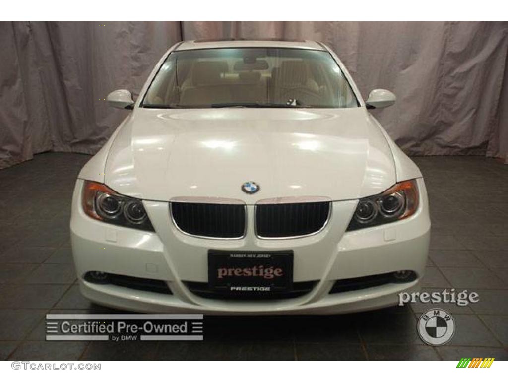 2006 3 Series 325xi Sedan - Alpine White / Beige photo #6