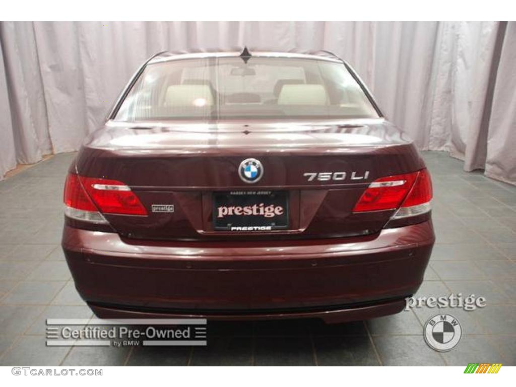 2006 7 Series 750Li Sedan - Barbera Red Metallic / Black/Cream Beige photo #2