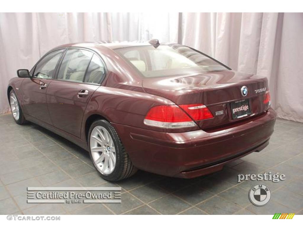 2006 7 Series 750Li Sedan - Barbera Red Metallic / Black/Cream Beige photo #3