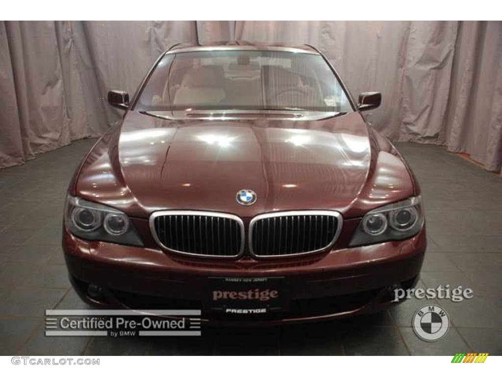 2006 7 Series 750Li Sedan - Barbera Red Metallic / Black/Cream Beige photo #6