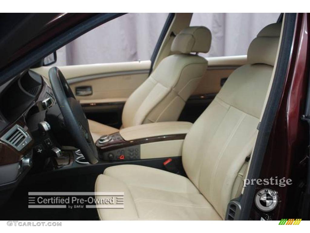 2006 7 Series 750Li Sedan - Barbera Red Metallic / Black/Cream Beige photo #14