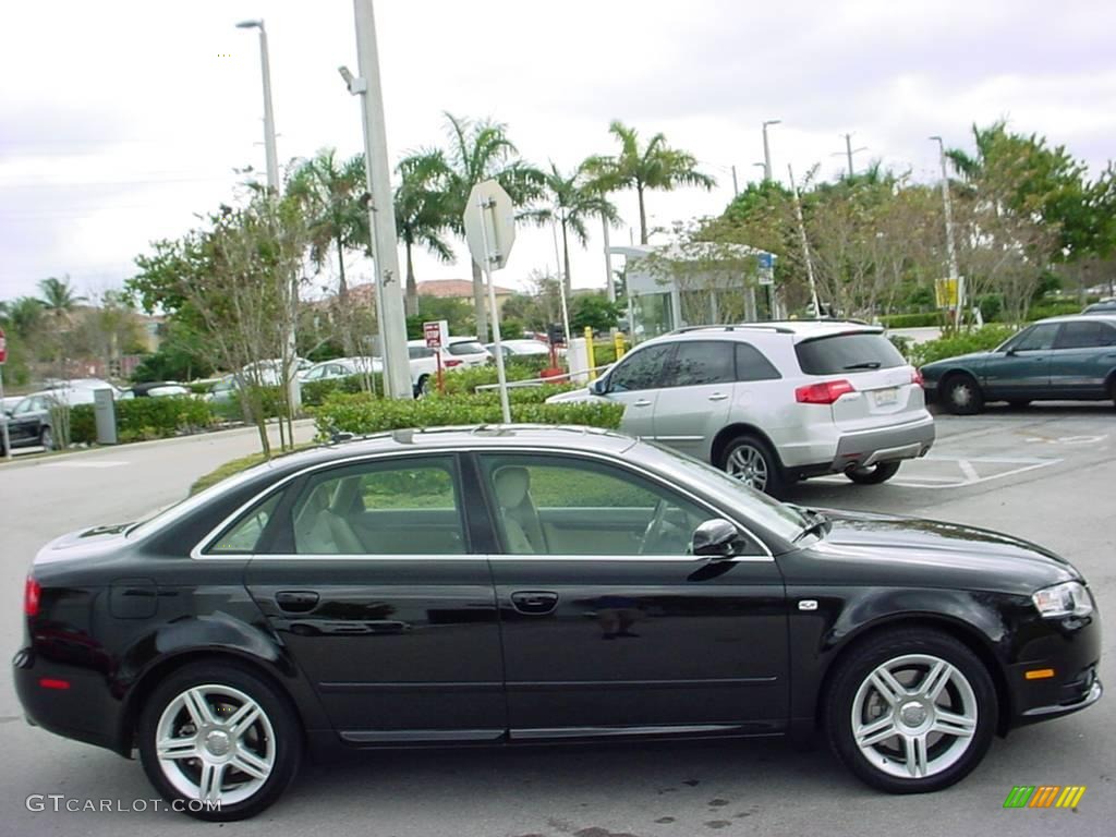 2008 A4 2.0T Special Edition Sedan - Brilliant Black / Beige photo #6