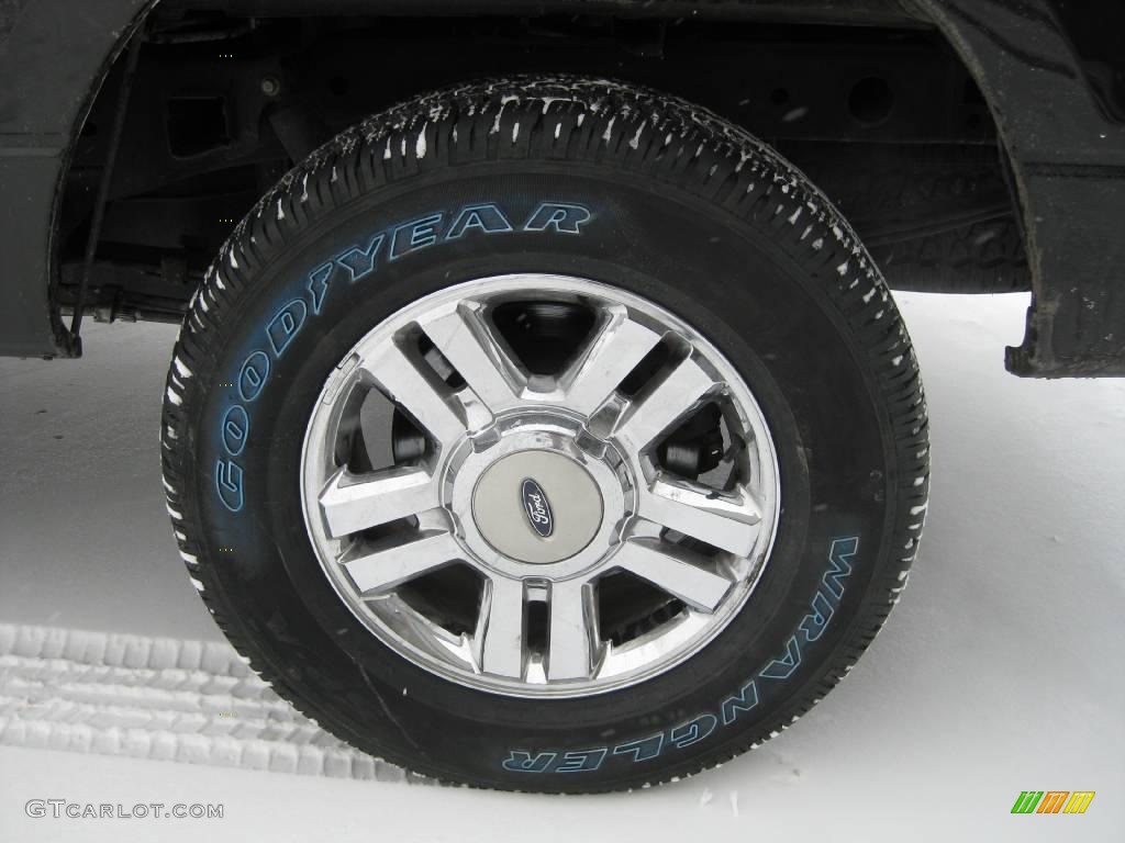 2006 F150 XLT SuperCab 4x4 - Black / Medium/Dark Flint photo #6