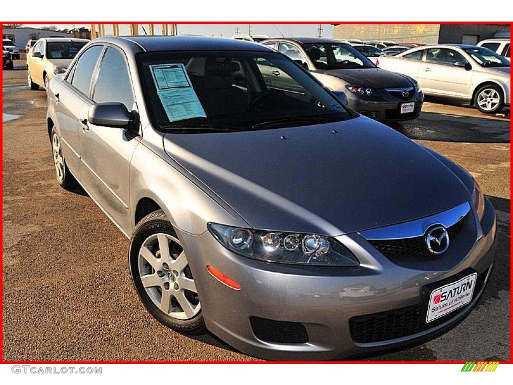 2006 MAZDA6 i Sedan - Tungsten Gray Metallic / Gray photo #8