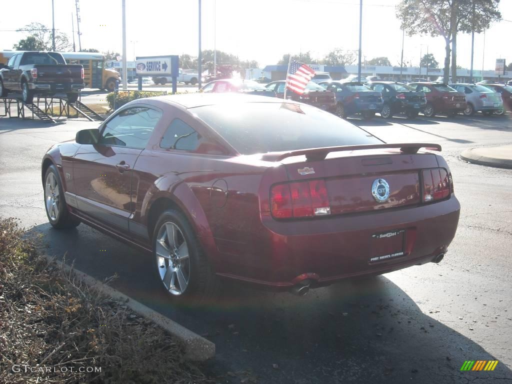 2007 Mustang GT Premium Coupe - Redfire Metallic / Medium Parchment photo #5