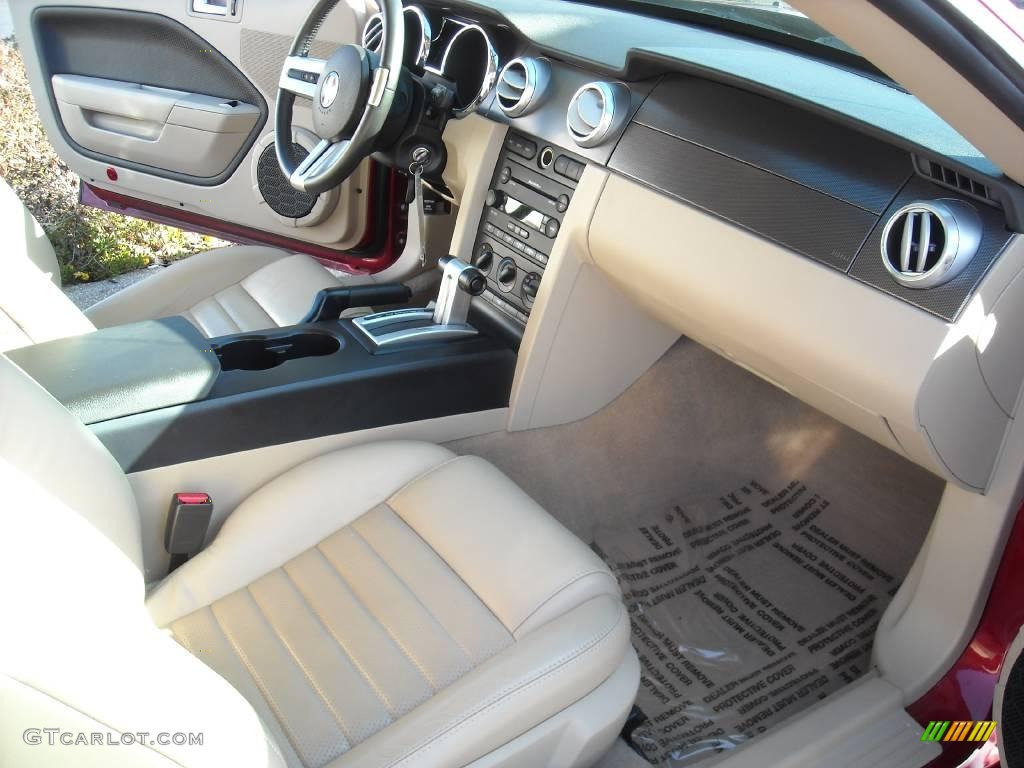 2007 Mustang GT Premium Coupe - Redfire Metallic / Medium Parchment photo #18