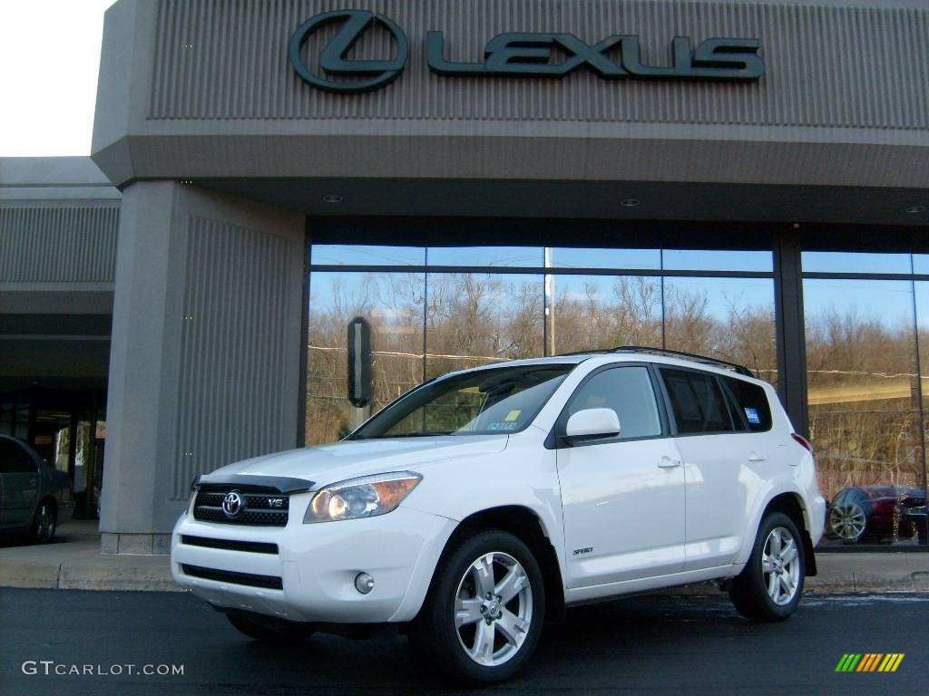 2006 RAV4 Sport V6 4WD - Super White / Dark Charcoal photo #1