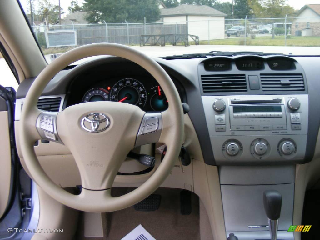 2007 Solara SE Coupe - Cosmic Blue Metallic / Ivory photo #35