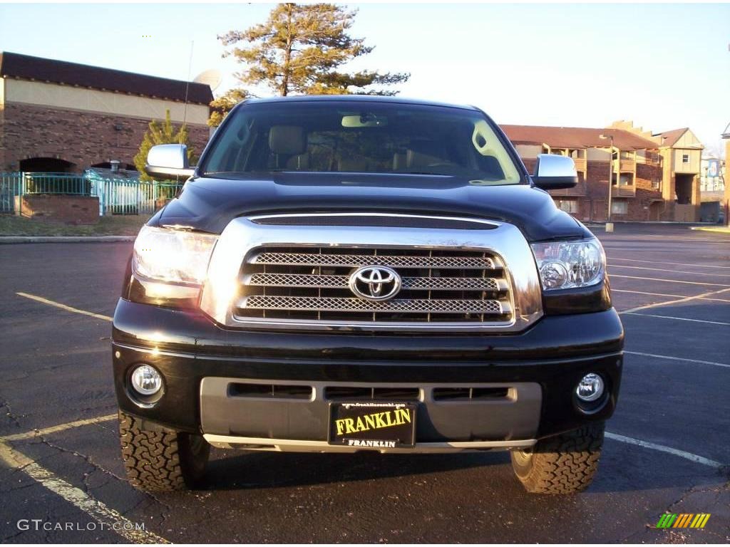 2008 Tundra Limited CrewMax 4x4 - Black / Graphite Gray photo #2