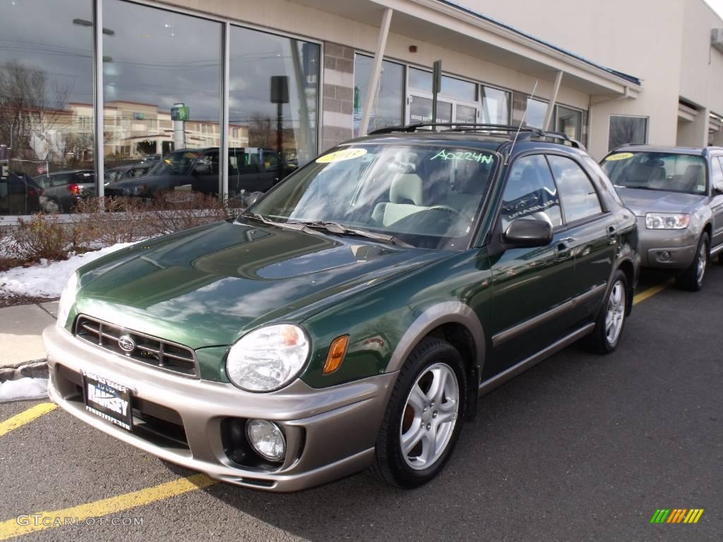 2003 Impreza Outback Sport Wagon - Savanna Green Metallic / Gray photo #1
