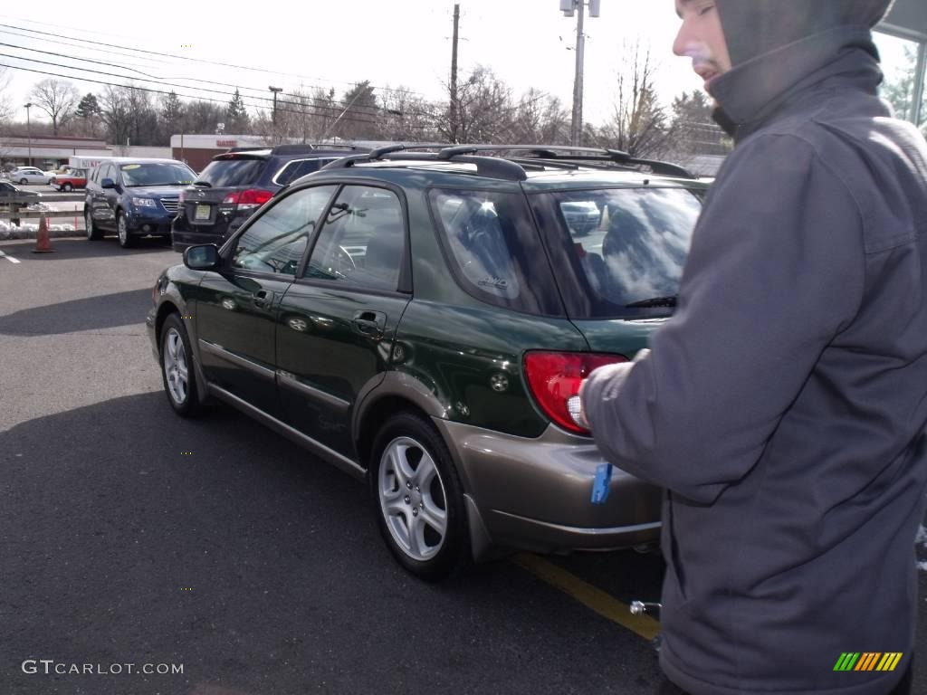 2003 Impreza Outback Sport Wagon - Savanna Green Metallic / Gray photo #3