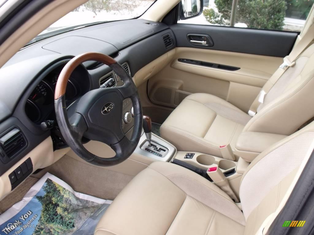 2006 Forester 2.5 X L.L.Bean Edition - Crystal Gray Metallic / Desert Beige photo #6