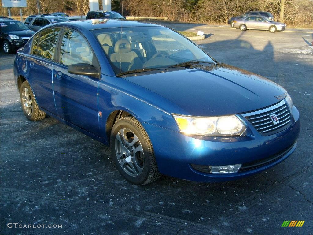 2005 ION 3 Sedan - Pacific Blue / Gray photo #6