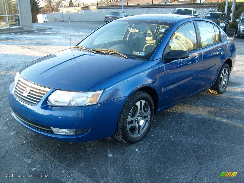 2005 ION 3 Sedan - Pacific Blue / Gray photo #8