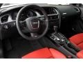 Magma Red Silk Nappa Leather 2010 Audi S5 4.2 FSI quattro Coupe Interior Color