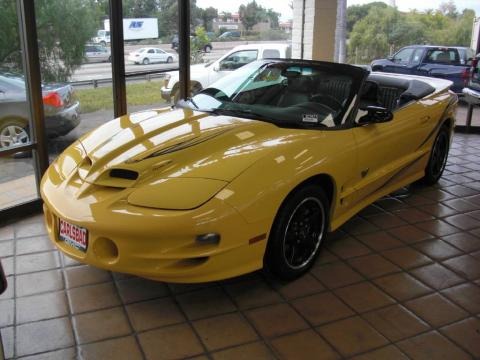 2002 Collector Edition Yellow Pontiac Firebird Trans Am WS-6 Coupe