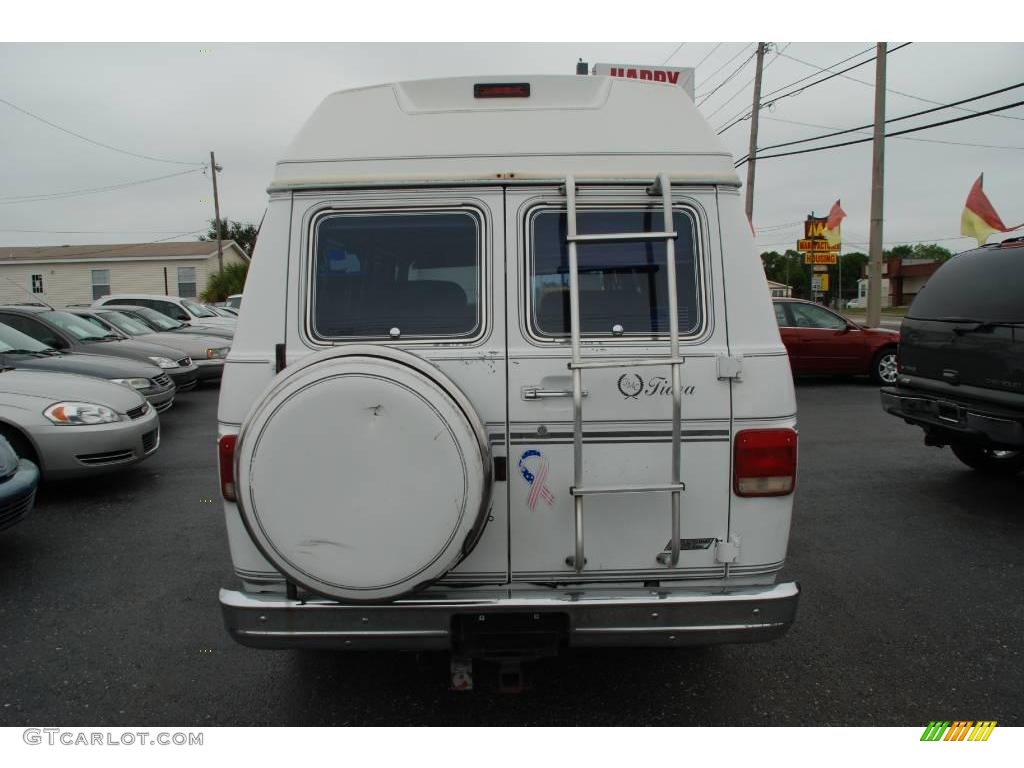 1990 Chevy Van G20 Passenger Conversion - White / Burgundy photo #6
