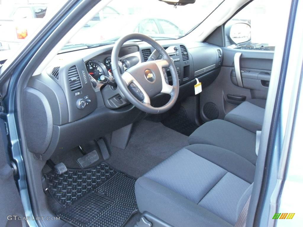 2010 Silverado 1500 LT Extended Cab - Blue Granite Metallic / Ebony photo #22