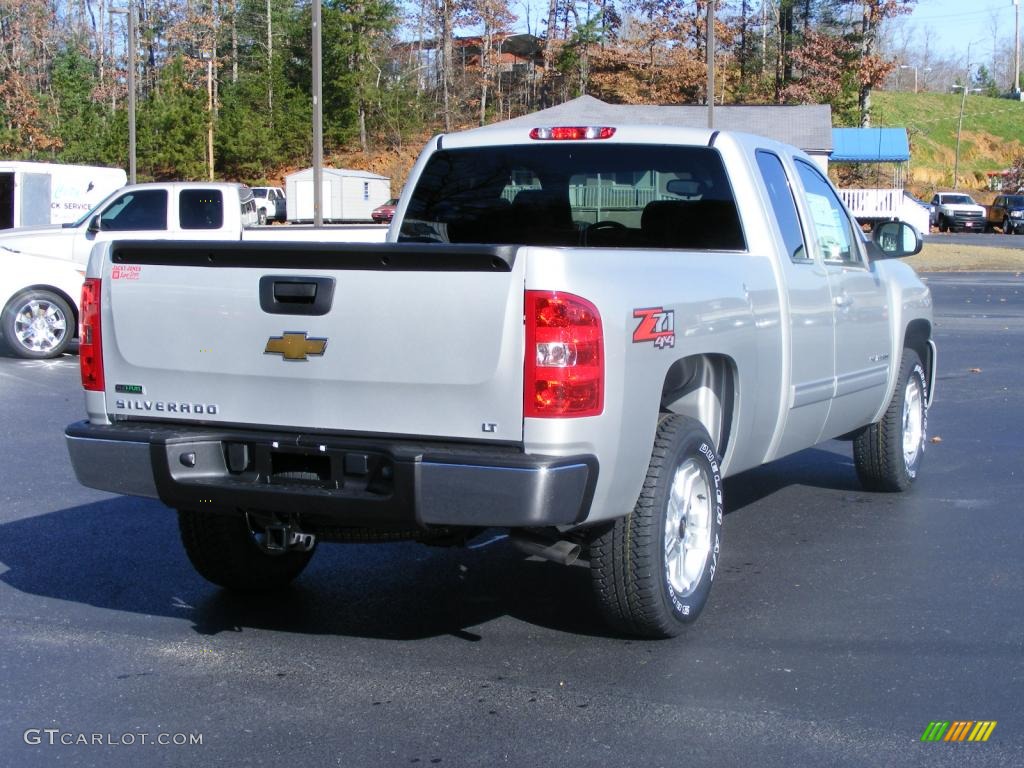 2010 Silverado 1500 LT Extended Cab 4x4 - Sheer Silver Metallic / Ebony photo #20