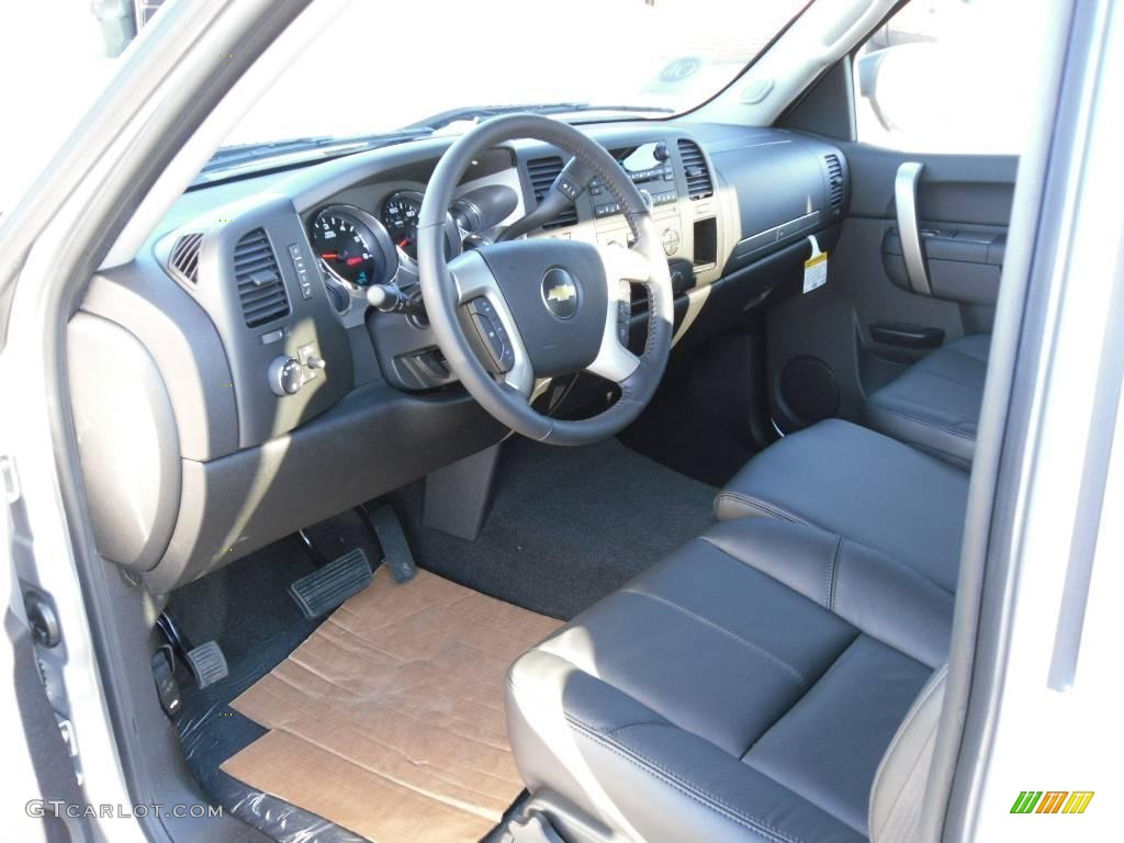 2010 Silverado 1500 LT Crew Cab 4x4 - Sheer Silver Metallic / Ebony photo #27