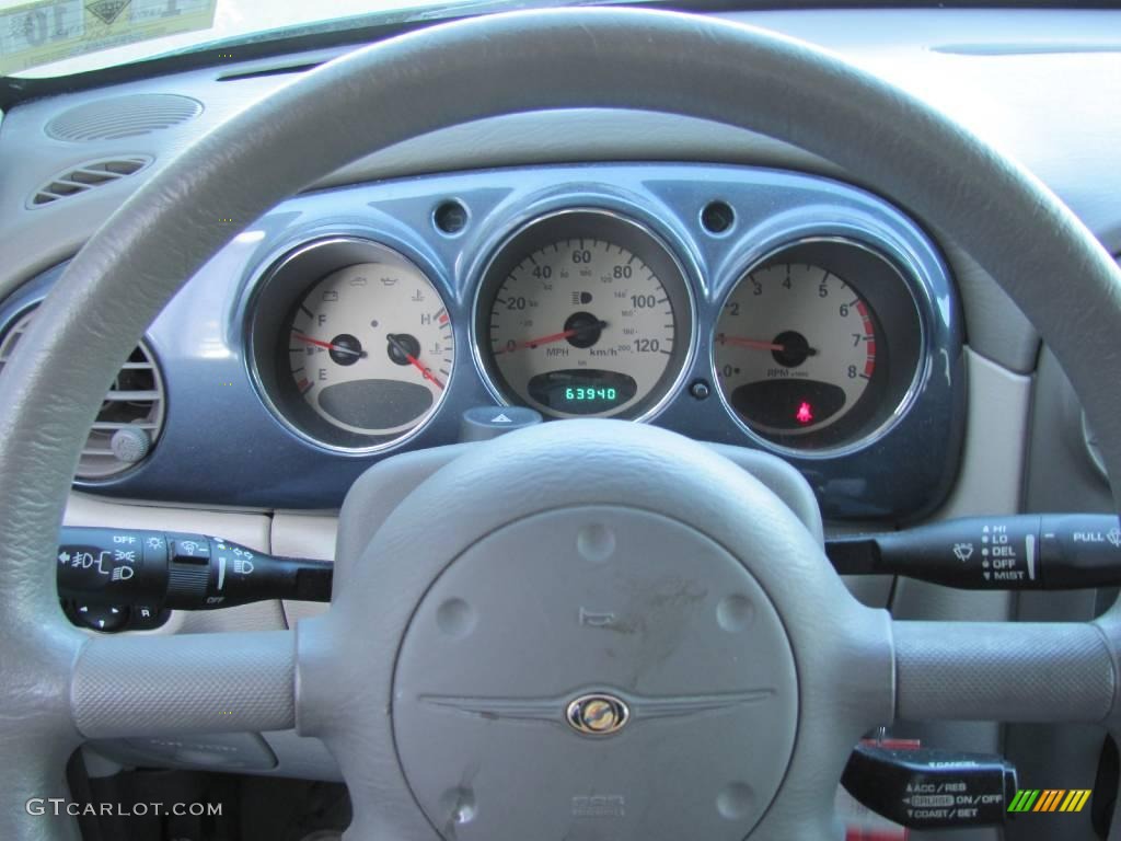 2002 PT Cruiser Touring - Steel Blue Pearlcoat / Taupe photo #13
